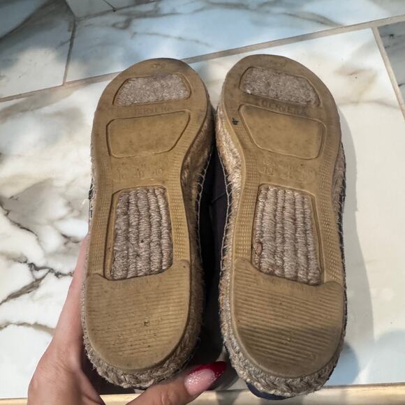 Cervera Women's Navy Blue Suede Lucky Horseshoe Espadrilles Size 10 Casual - Picture 11 of 12